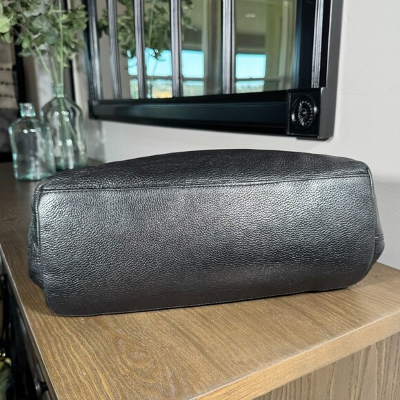 Kate Spade Black Pebbled Leather Turn-Lock Satchel - Picture 8 of 15